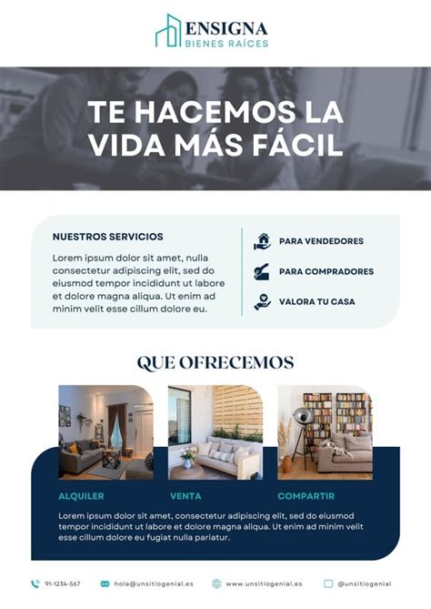 Plantillas De Flyers De Inmobiliarias Editables Canva