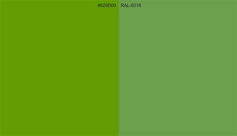 Hex 629d00 To Ral Code Ral 6018 Conversion Chart Ral Classic