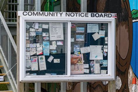 Shelly Beach Community Notice Board Editorial Photography Image Of