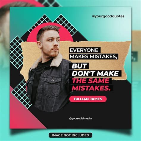 Premium Psd Motivation Quote Template Design