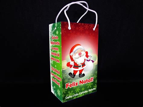 Sacolinha De Natal Papai Noel M Dia Elo Produtos Especiais