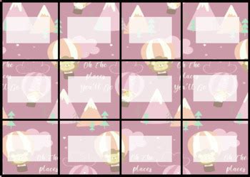 Hot Air Balloon Calendar Pieces Display Board Editable Classroom Decor