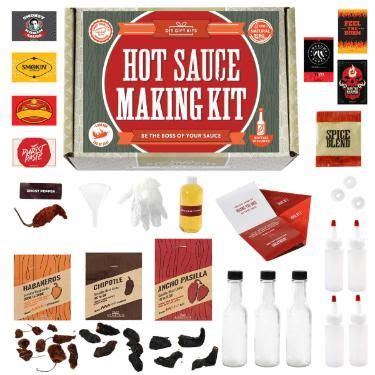 Diy Gift Kits Standard Hot Sauce Making Kit With Recipes All Inclusive Set With Ghost Peppers