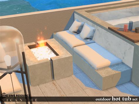 NICKNAME Sims Outdoor Hot Tub Set