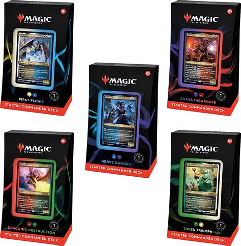 Magic The Gathering Starter Commander Deck Bundle Incluye Las 5