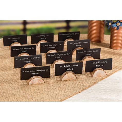 David Tutera Rustic Wedding Wood Place Card Holders Wood Place Card