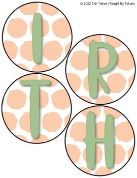 Feelin Peachy Classroom Decor Birthday Board Editable By Taught By