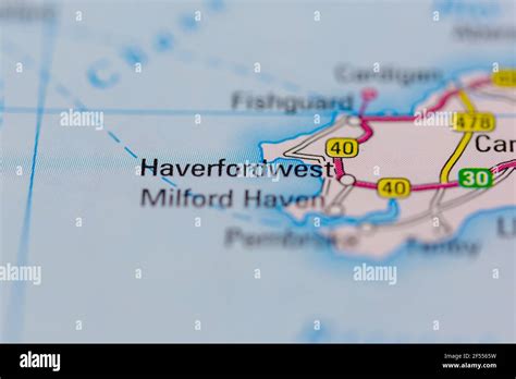 Haverfordwest Wales Map