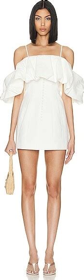 Simkhai Puff Detail Mini Dress In White Shopstyle