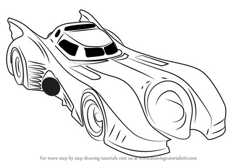 draw  batmobile  batman step  step