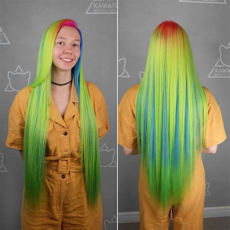 Цветные окрашивания волос Антоцианином и Crazy Color от 1500 руб. в ...