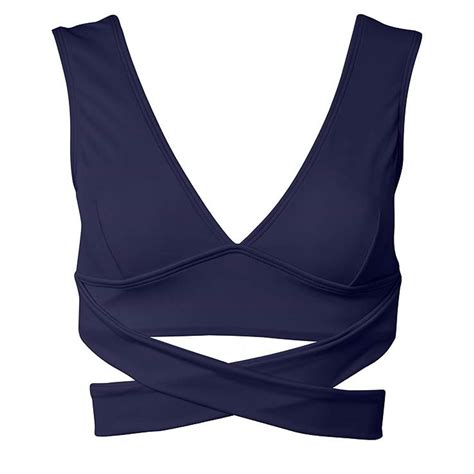 Maillot De Bain Pi Cesensemble Bikini Split Couleur Unie Bandage Crois Deux Pi Ces Maillots