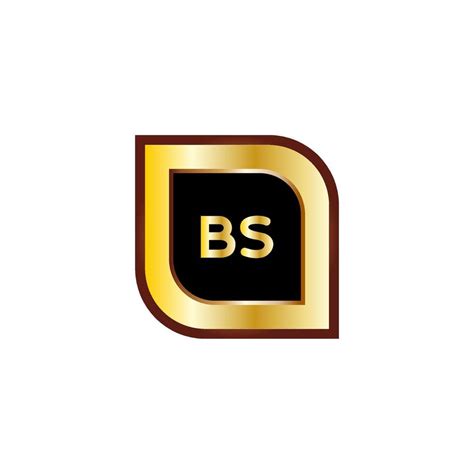 BS letter circle logo design with gold color 9751187 Vector Art at Vecteezy