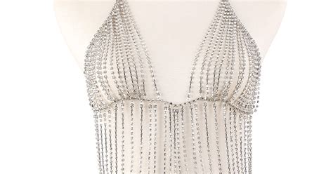 Y18052613 Rhinestone Lingerie Rhinestone Bra Straps Rhinestone Panties Rhinestone Garter Belt