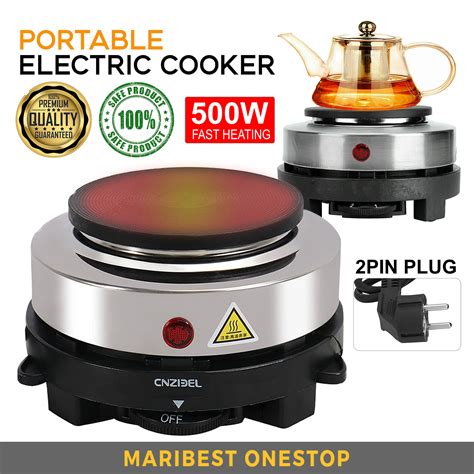 Hot Plate Electric Stove Cooker Portable Stove Camping Moka Pot Stove Dapur Masak Elektrik