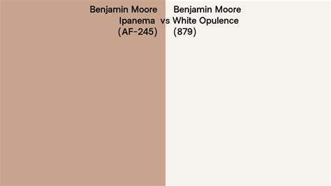 Benjamin Moore Ipanema Vs White Opulence Side By Side Comparison