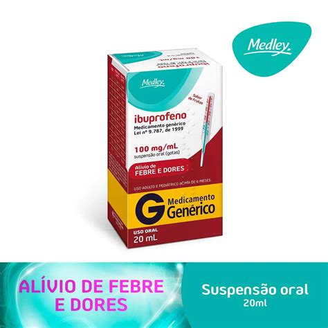 Ibuprofeno Baixa A Febre - Ibuprofeno 100mg/ml Medley Suspensão Oral: veja preço e bula | Droga Raia