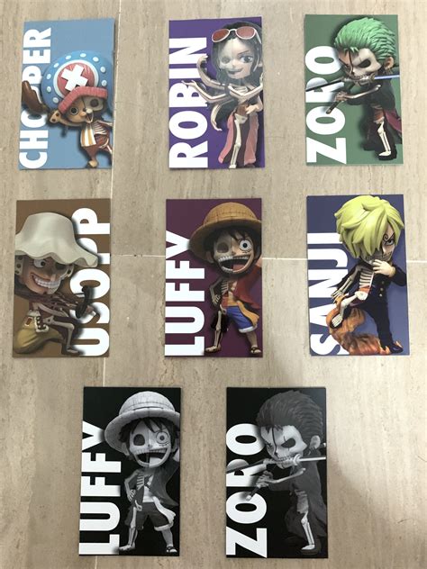 One Piece Sets of 8 Mighty Jaxx (Hidden Dissectibles) Mono Luffy Zoro