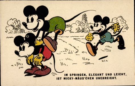 K Nstler Ansichtskarte Postkarte Walt Disney Mickey Akpool De