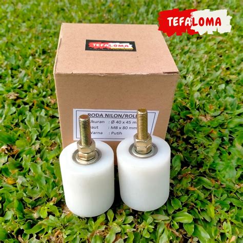 Jual Satu Box Roda Nilon Roller Pintu Pagar Uk Dia X Mm Isi