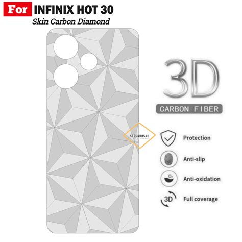 Jual Skin Carbon Infinix Hot Garskin Motif Diamond Pelindung Belakang Shopee Indonesia