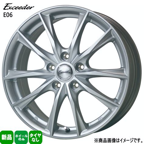 HOT STUFF 187 0J 40 5 114 3 Exceeder E06 新品 18インチ ホイールのみ 4本セット トヨタ クラウンクロスオーバー レクサス 20系 NX