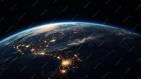 premium ai image globe view  planet earth  space shows