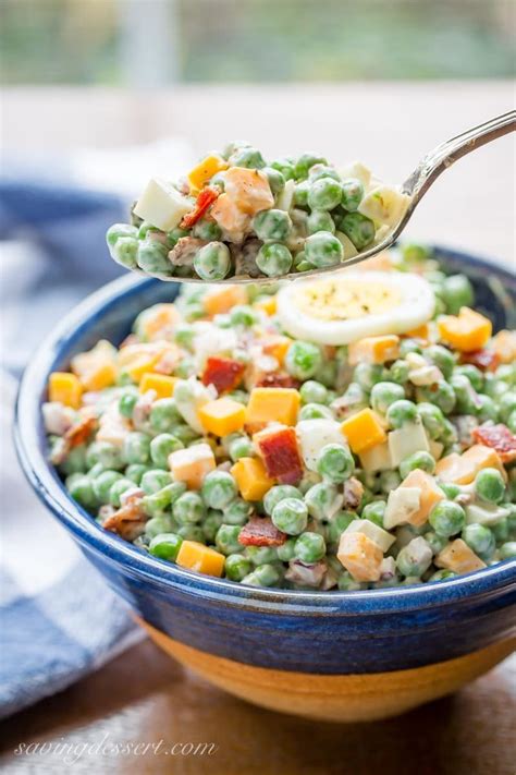 Easy English Pea Salad Saving Room For Dessert