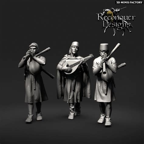 Musicians De La Suite De King Alfonso Ix De Leon From Reconquer Designs