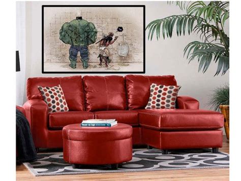 20 Red Leather Sofa Living Room Ideas Pimphomee