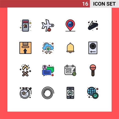 box pictogram vector art icons  graphics