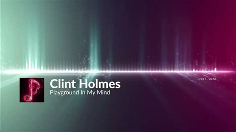 Clint Holmes Playground In My Mind Youtube