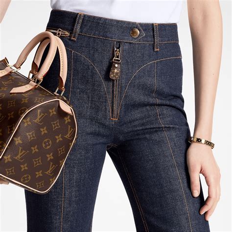 Indigo Blue Cropped Jeans - Women - Ready-to-Wear | LOUIS VUITTON