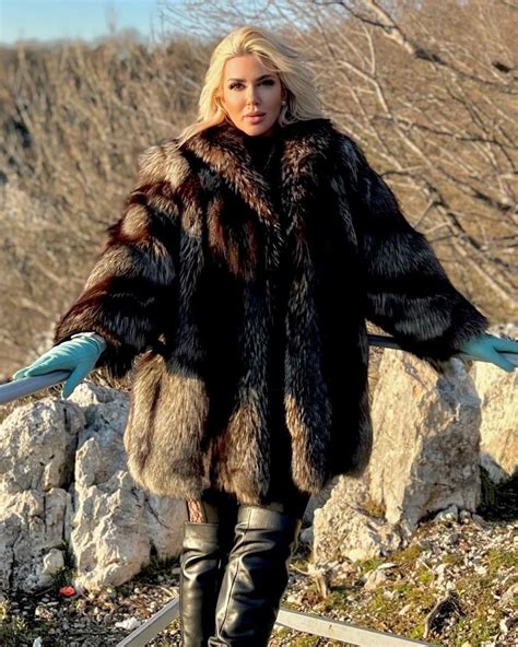 Fox Fur Coat Fur Coats Silver Fox Fur Fashion Fur Jacket Boss Lady