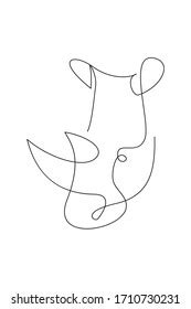 Continuous Line Drawing Animals Vector Design Stock Vector (Royalty ...