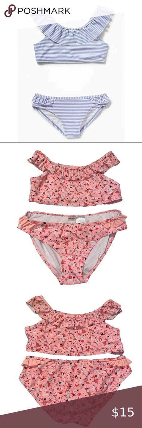 Old Navy Girls Ruffle Neck Bikini Set Old Navy Girls Plus Fashion Fashion Tips Fashion Trends