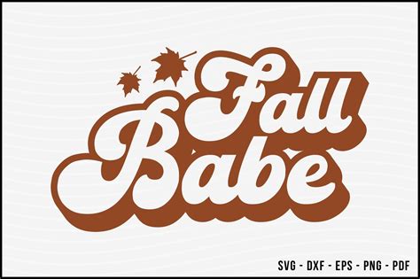 Fall Babe Retro Fall SVG Design Graphic By Bee CraftR Creative Fabrica