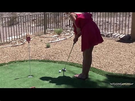 Playing Golf Gets Her Pussy Wet So Kelly Takes Off Her Panties And Gets