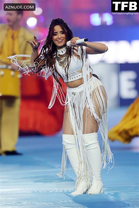 Camila Cabello Sexy Seen Flaunting Her Hot Curves During Her Performance At The Champions League