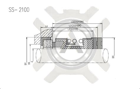 Торцевое уплотнение SS-2100 купить с доставкой по России | ООО "Армлид"