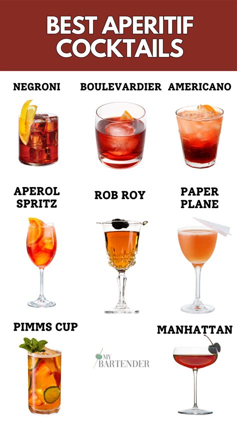 top  aperitif cocktails  kick   culinary adventure