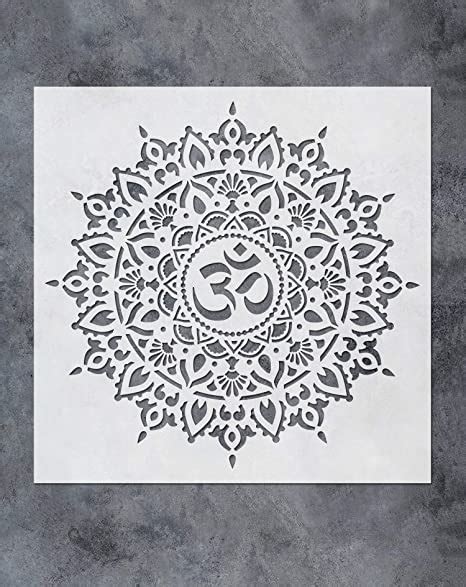 Amazon GSS Designs Om Mandala Stencil Template 12x12 Inch