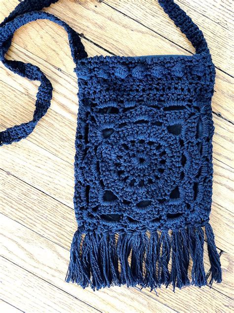 Crocheted Bohemian Cross Body Bag The Perfect Summer Crochet Project — Allo Plum Crochet Bag