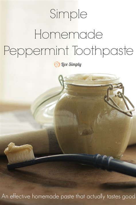 Simple Homemade Peppermint Toothpaste Live Simply