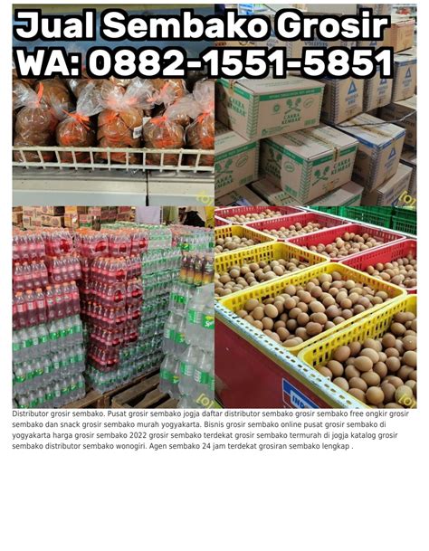 PPT 0882I55I585I WA Distributor Sembako Yogyakarta Gambar Grosir