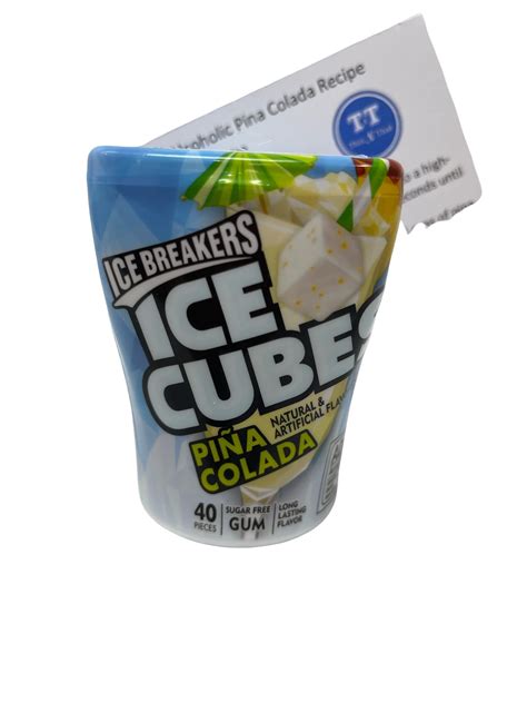 Buy Ice Breakers Ice Cubes Sugar Free Gum Limited Edition Pina Colada