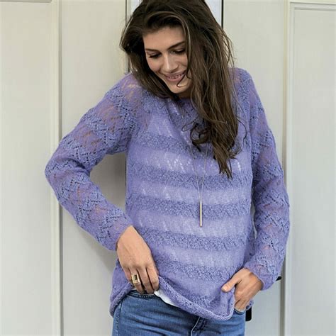 Сиреневый джемпер спицами – Paradosik Handmade - вязание для начинающих ...