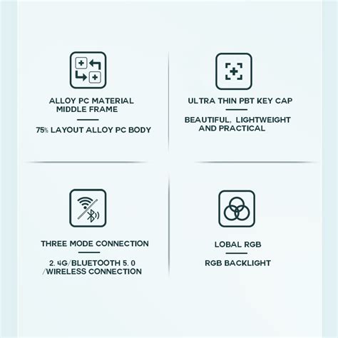 Feker Yk Low Profile Mechanical Keyboard Hot Swappable Bluetooth Wireless Tri Mode For Windows