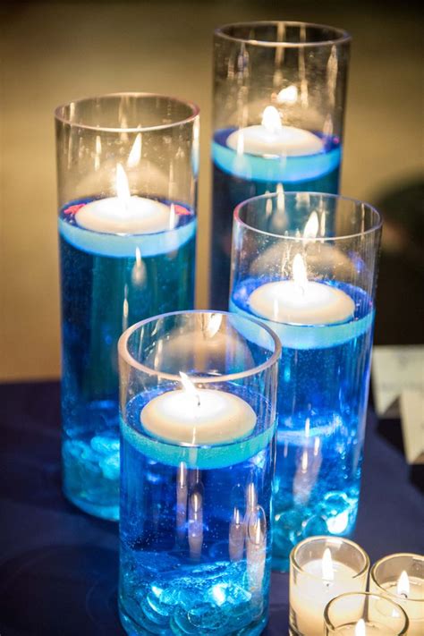 Floating Candles Blue Dyed Water Tea Lights Blue Floating Candles