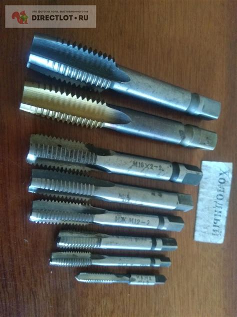 Набор метчиков от М6 до М20 с основным шагом Р6М5 и Р18. купить в ...